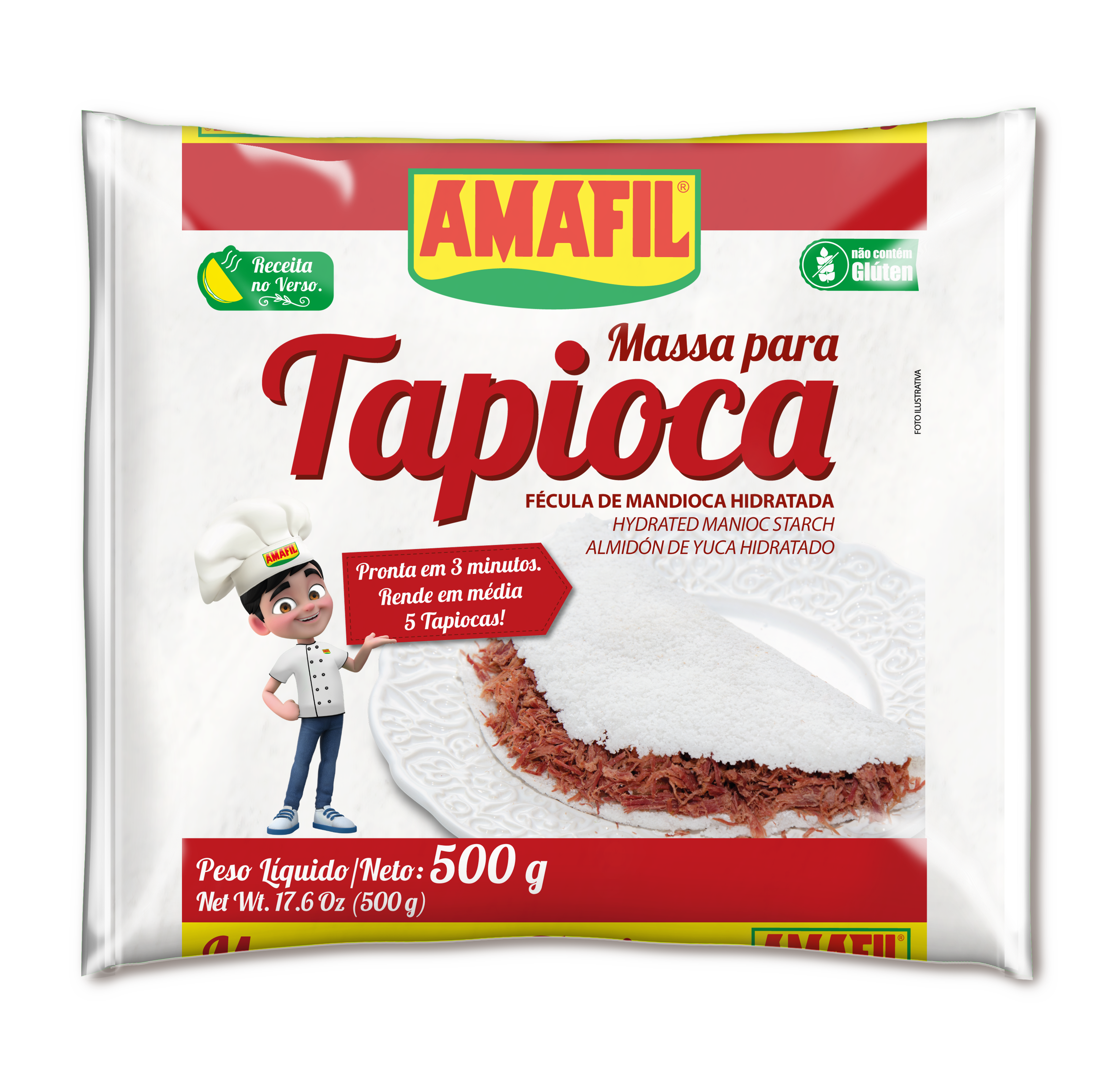 Hydrated tapioca starch